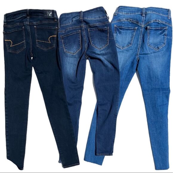 Skinny Denim Jeans Set of 3 - Picture 2 of 8